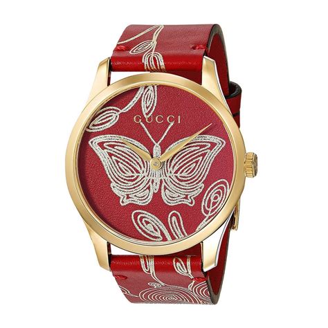 gucci ladies watch butterfly